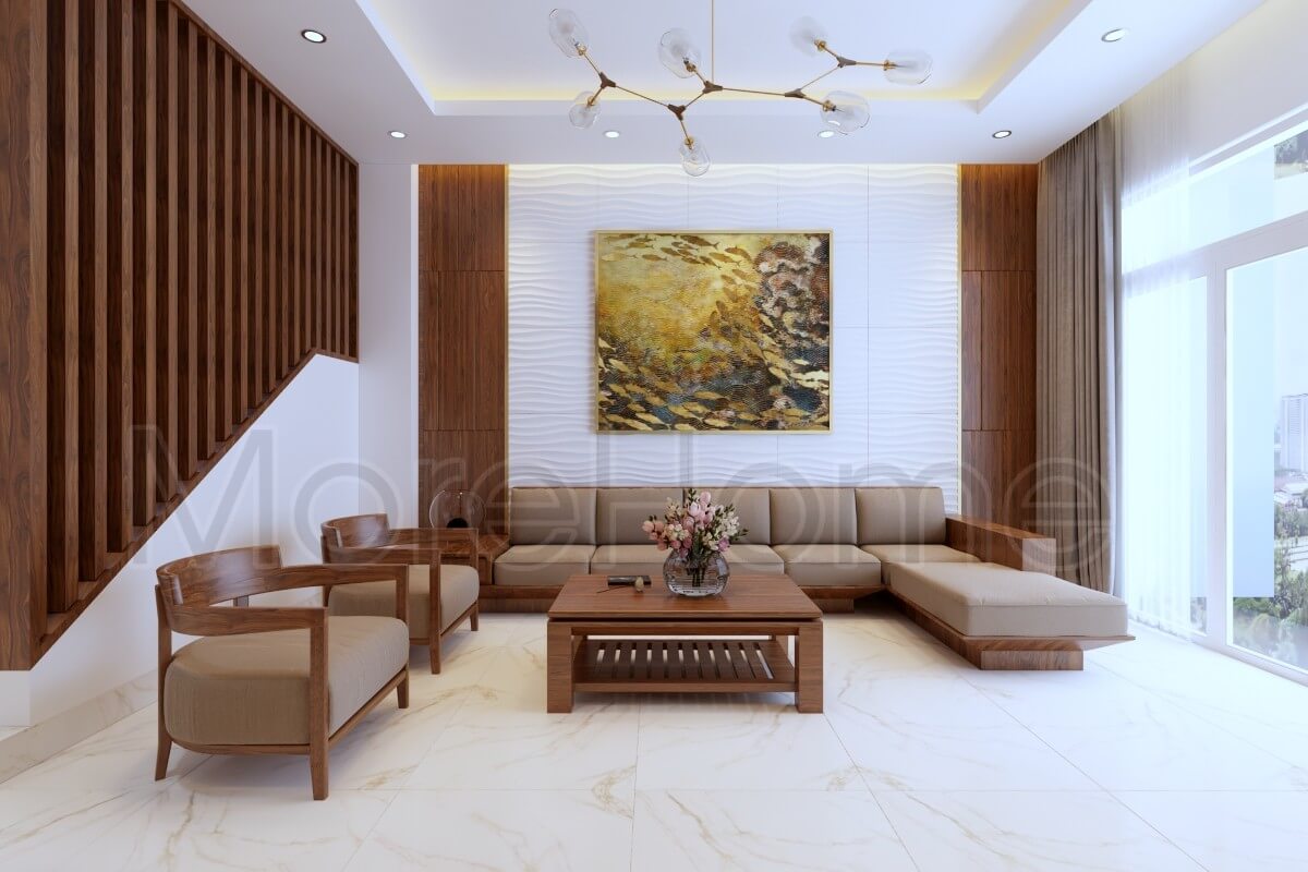 Thiết kế nội thất gỗ đẹp sang trọng cho nhà phố phong cách kiến trúc Nhật Bản hiện đại và tinh tế Tổng hợp các mẫu thiết kế phòng khách biệt thự, nhà phố đẹp